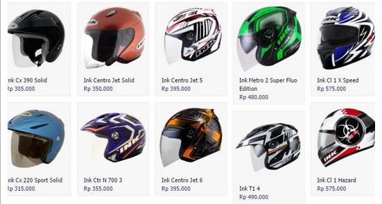 Harga Helm INK Baru Bekas