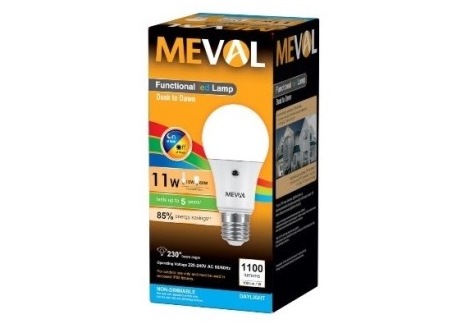 Lampu Led Meval Photo Sensor 11 Watt